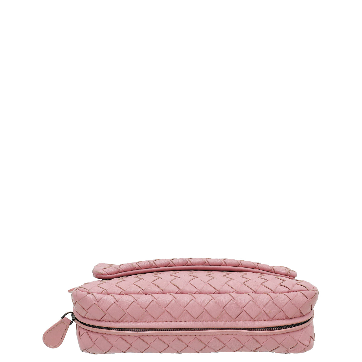 Bottega Veneta Pink Intrecciato Small Chain Crossbody Bag