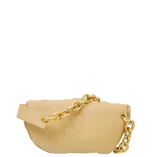 Bottega Veneta Beige The Belt Chain Pouch