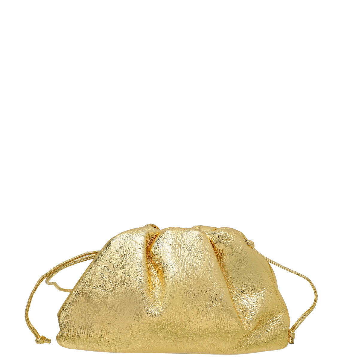 Bottega Veneta Gold The Mini Pouch Clutch