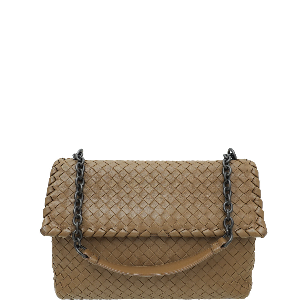 Bottega Veneta Brown Intrecciato Nappa Olimpia Medium Bag