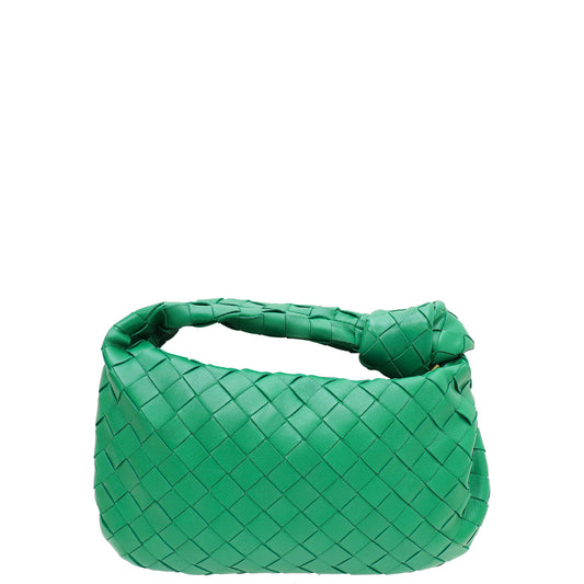 Bottega Veneta Green Intrecciato Nappa Jodie Small Bag