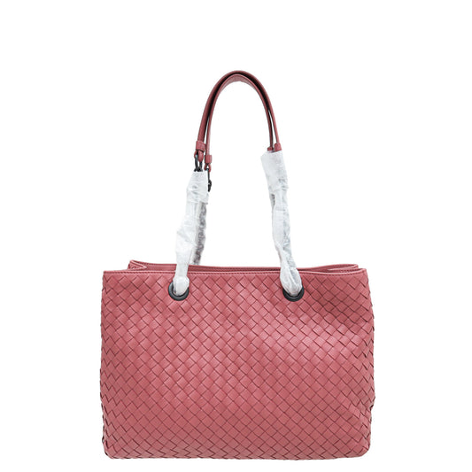 Bottega Veneta Old Rose Intrecciato Classic Tote Bag