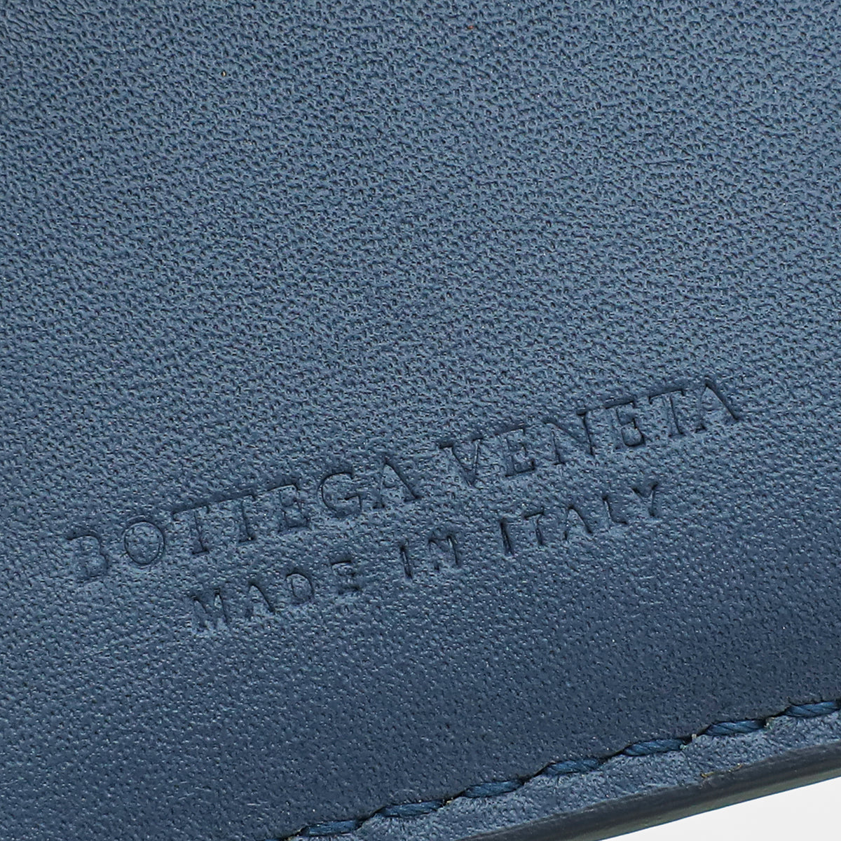 Bottega Veneta Grayish Blue Intrecciato Nappa Bifold Card Holder