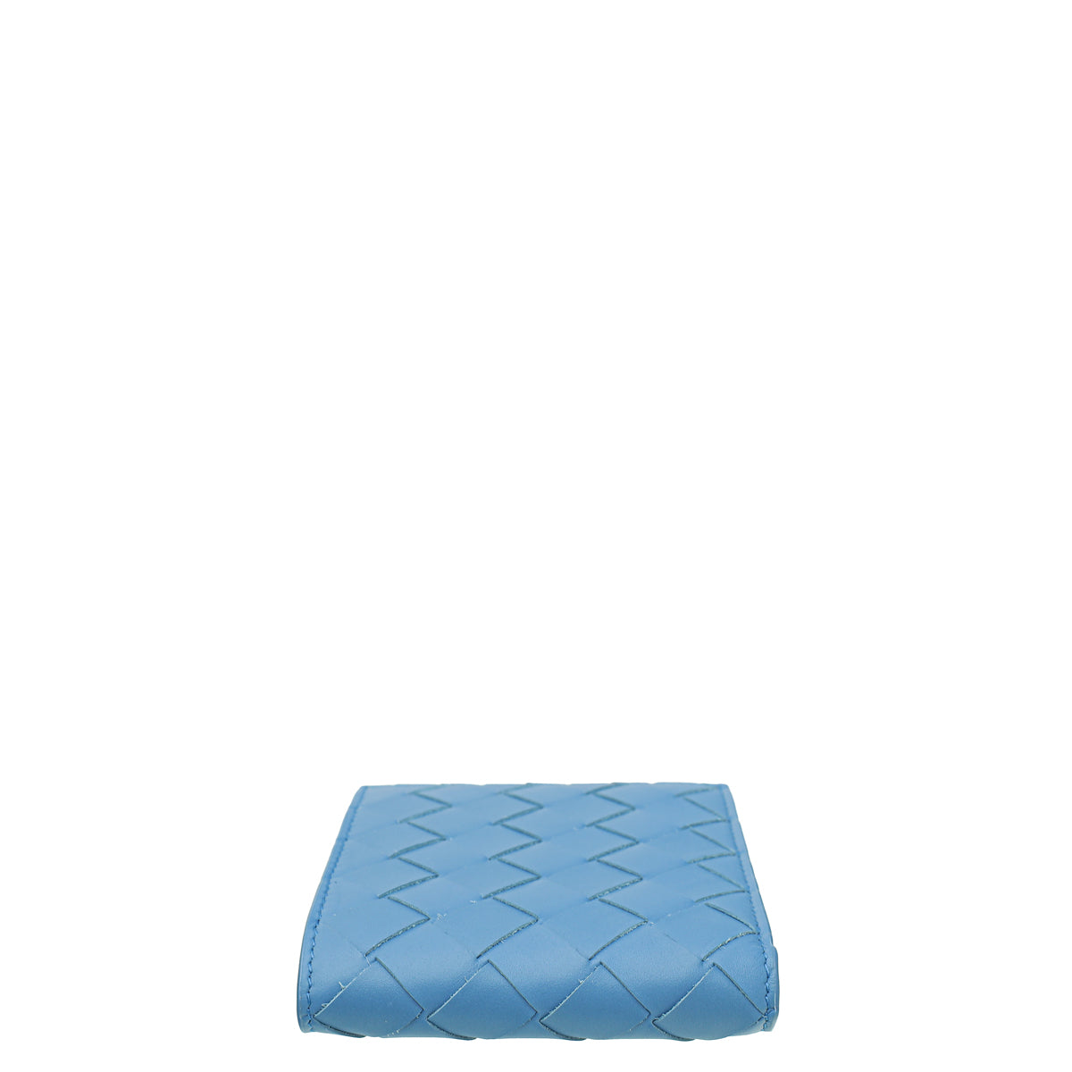 Bottega Veneta Blue Intrecciato Bi-Fold Wallet