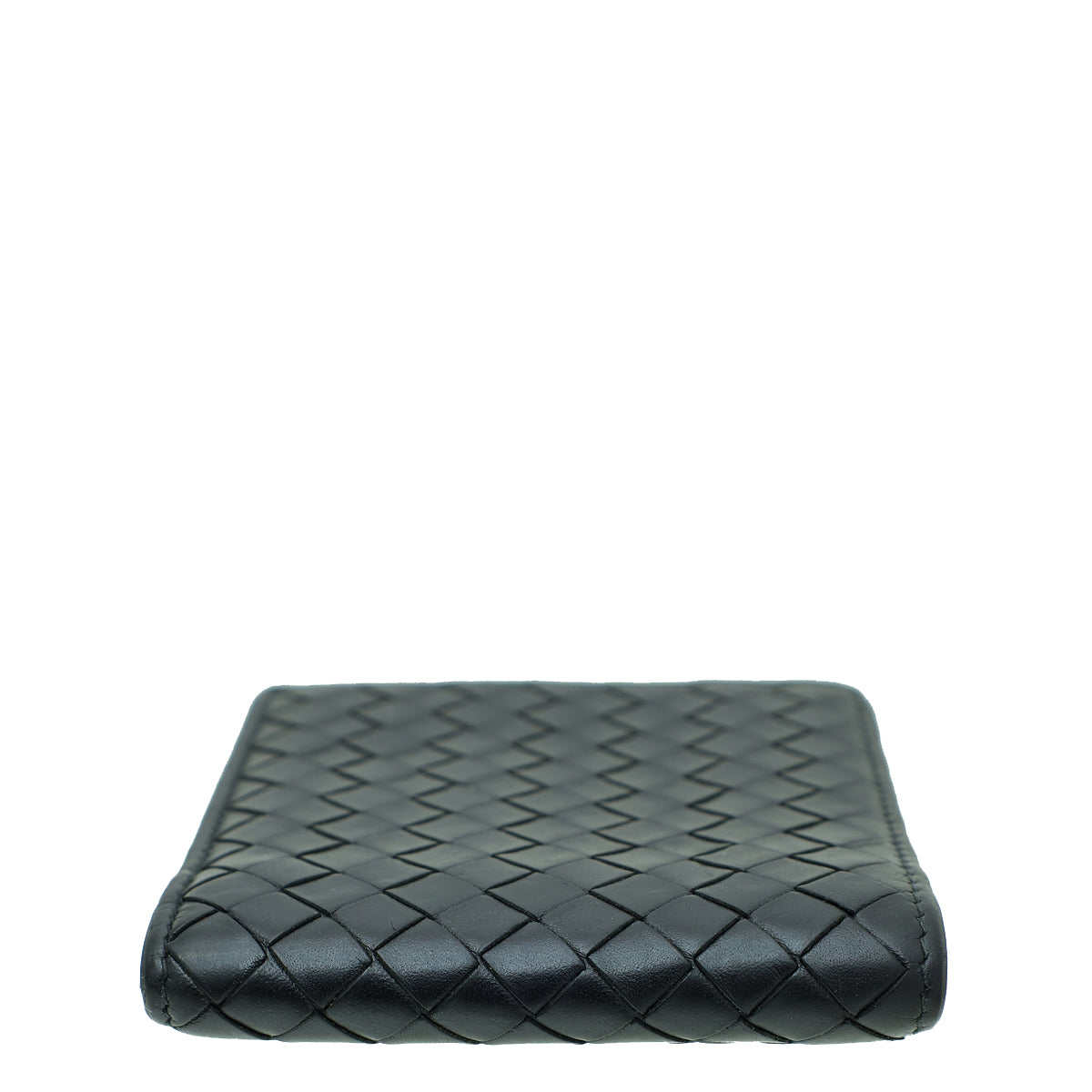 Bottega Veneta Black Intrecciato Nappa Bifold Mens Wallet