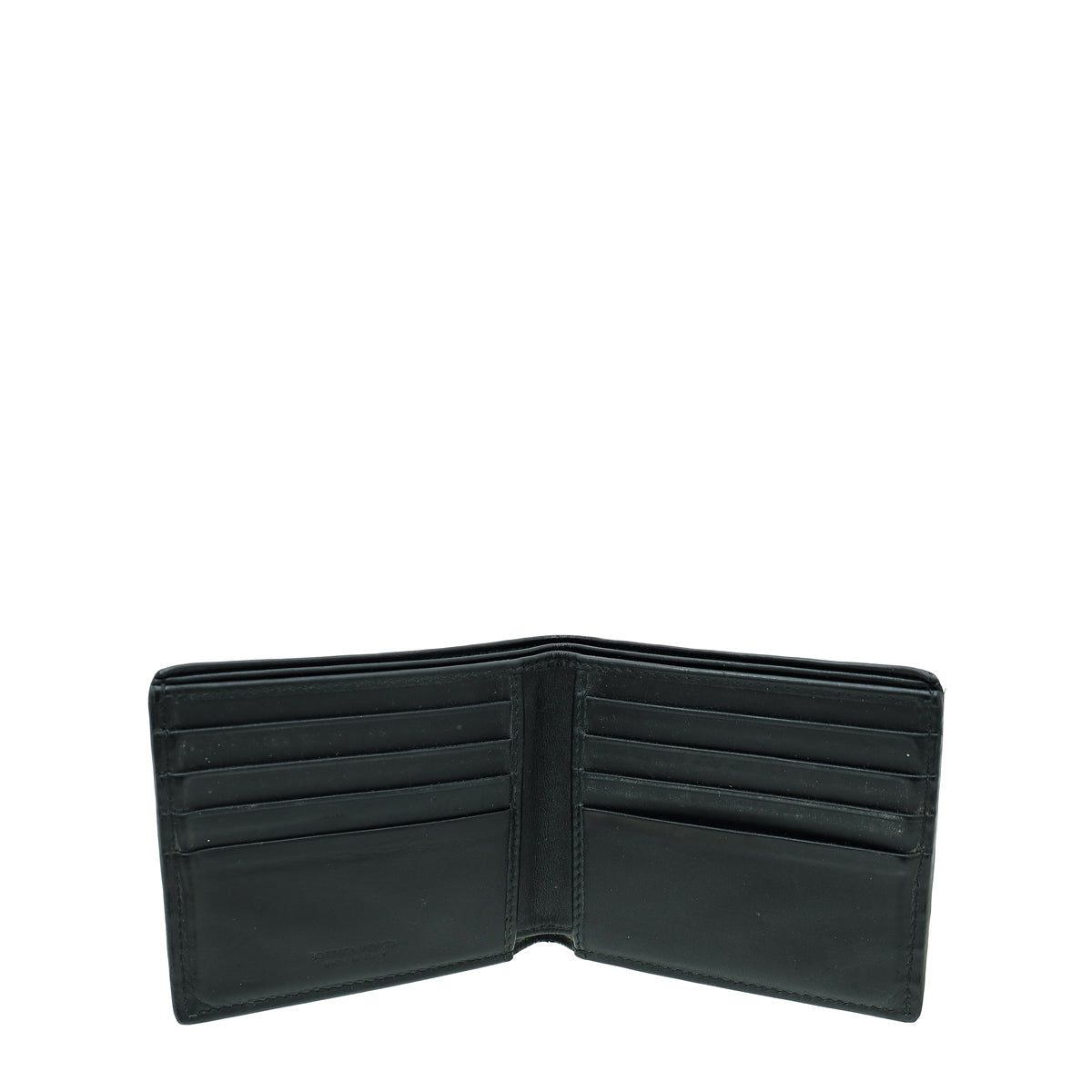 Bottega Veneta Black Intrecciato Nappa Bifold Mens Wallet