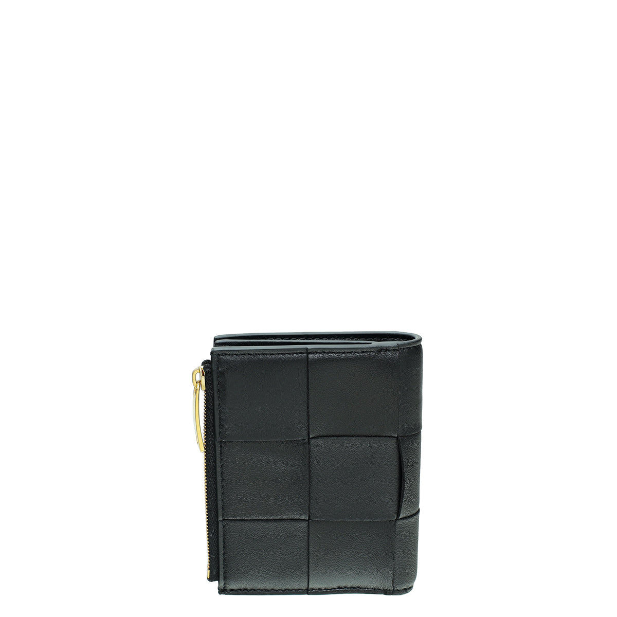 Bottega Veneta Black Cassette Bi-Fold Zip Wallet