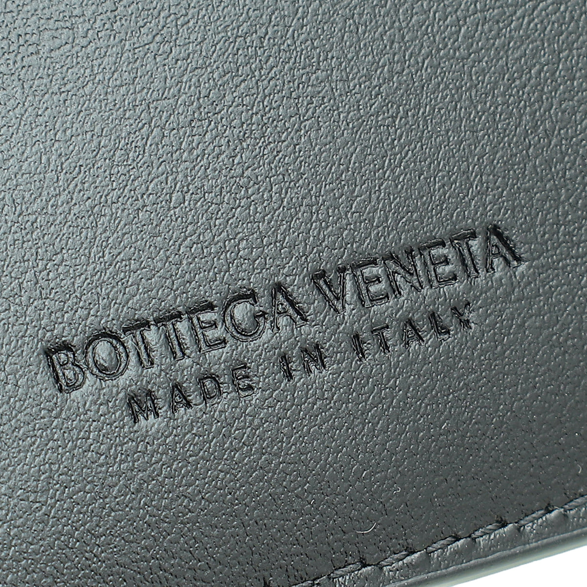 Bottega Veneta Black Cassette Bi-Fold Zip Wallet