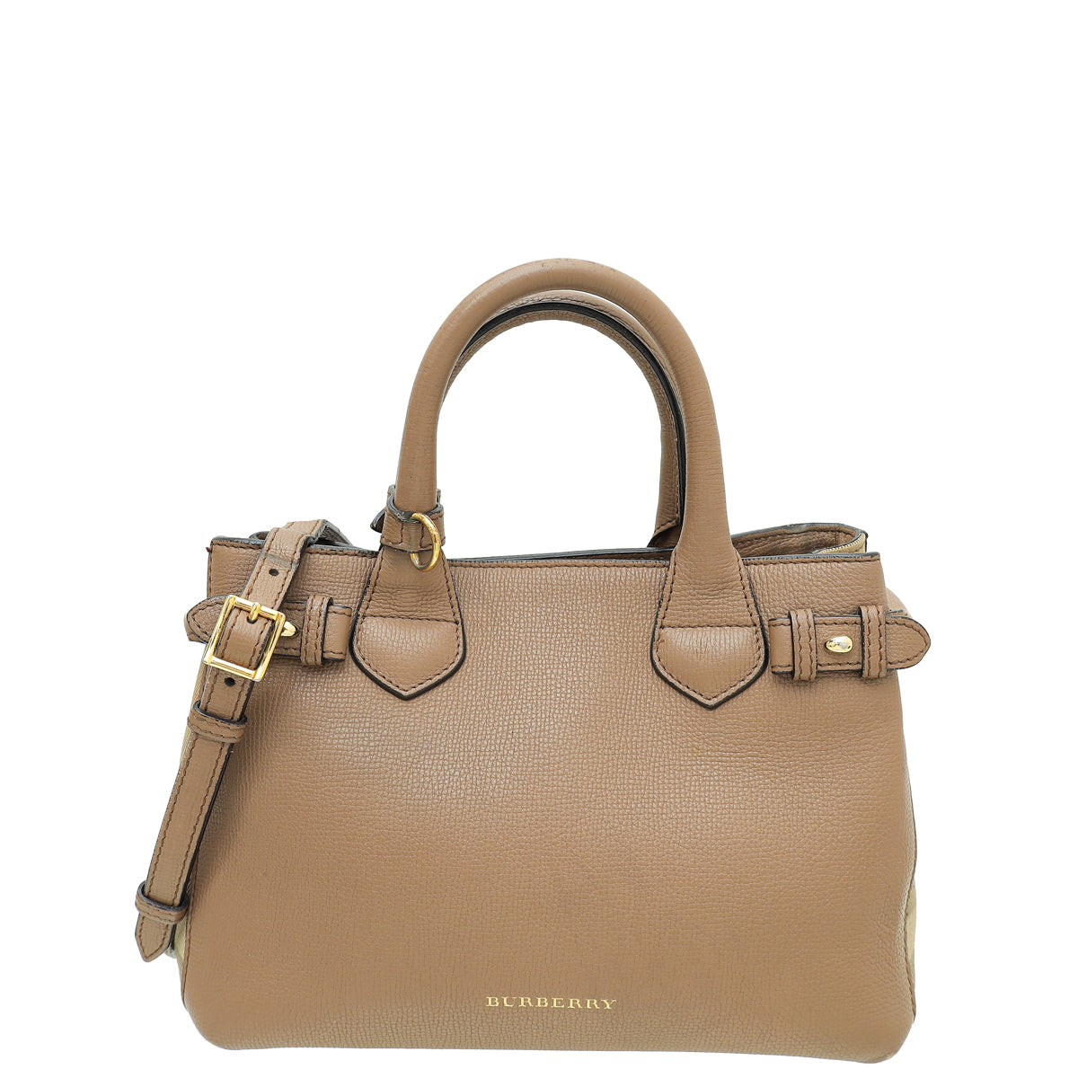 Burberry Brown Banner Tote Small Bag