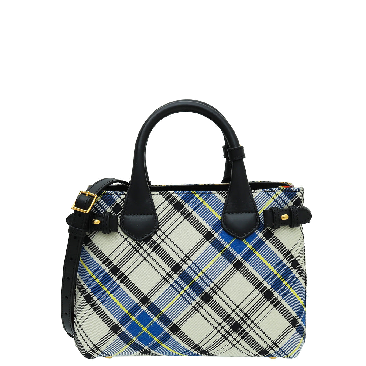 Burberry Multicolor Check Banner Tote Small Bag