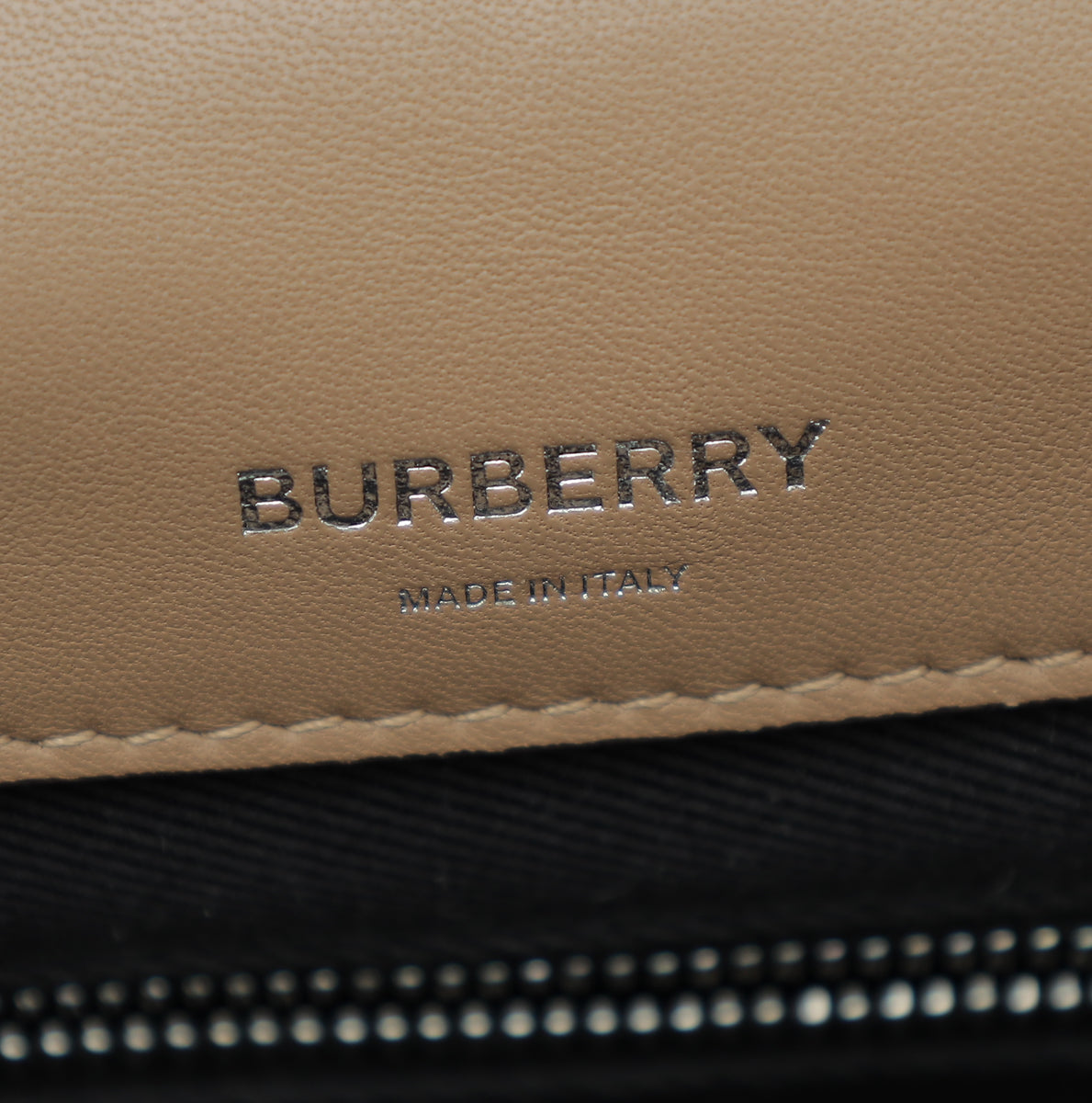 Burberry Camel Quilted Lola Chain Medium Bag