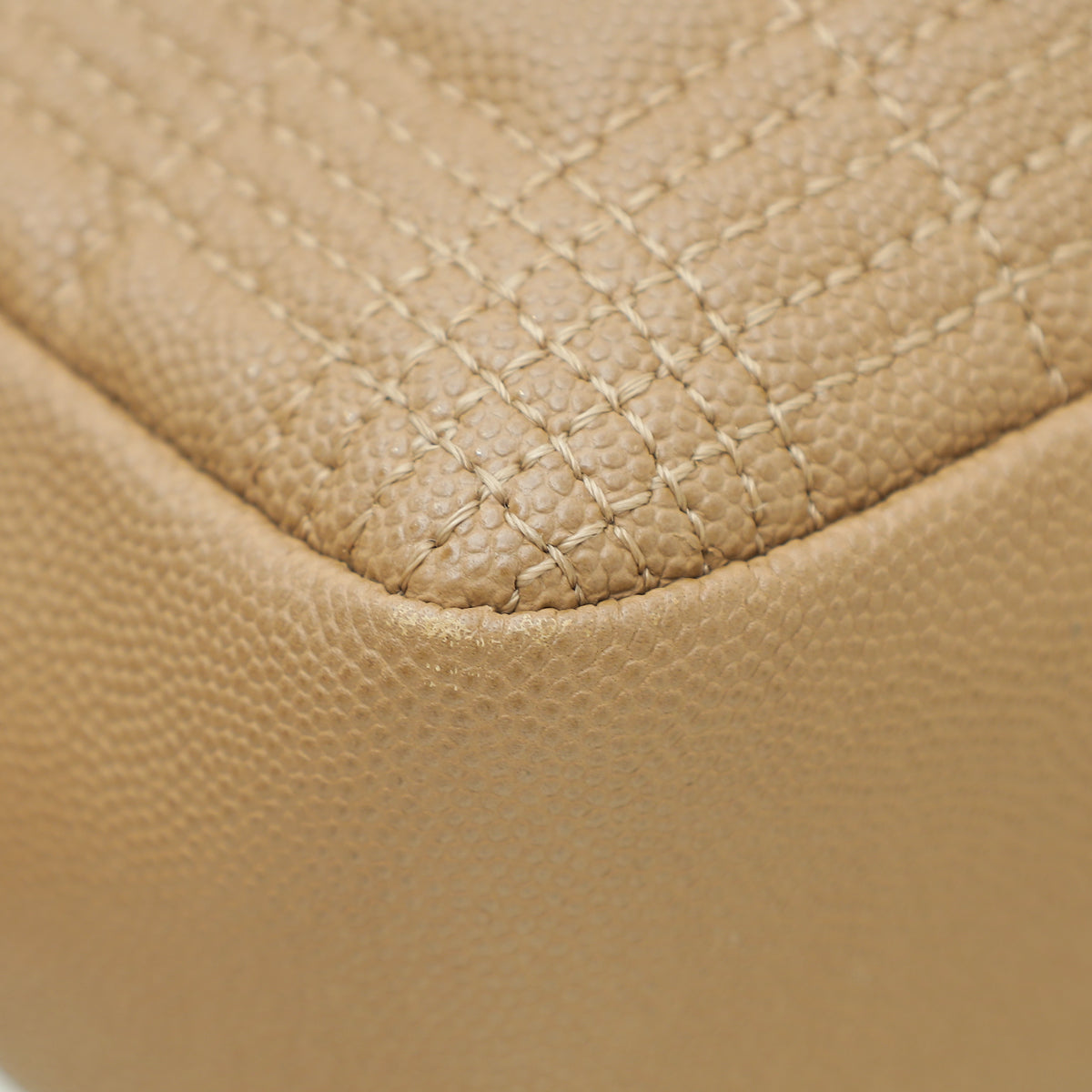 Burberry Camel Quilted Lola Chain Medium Bag