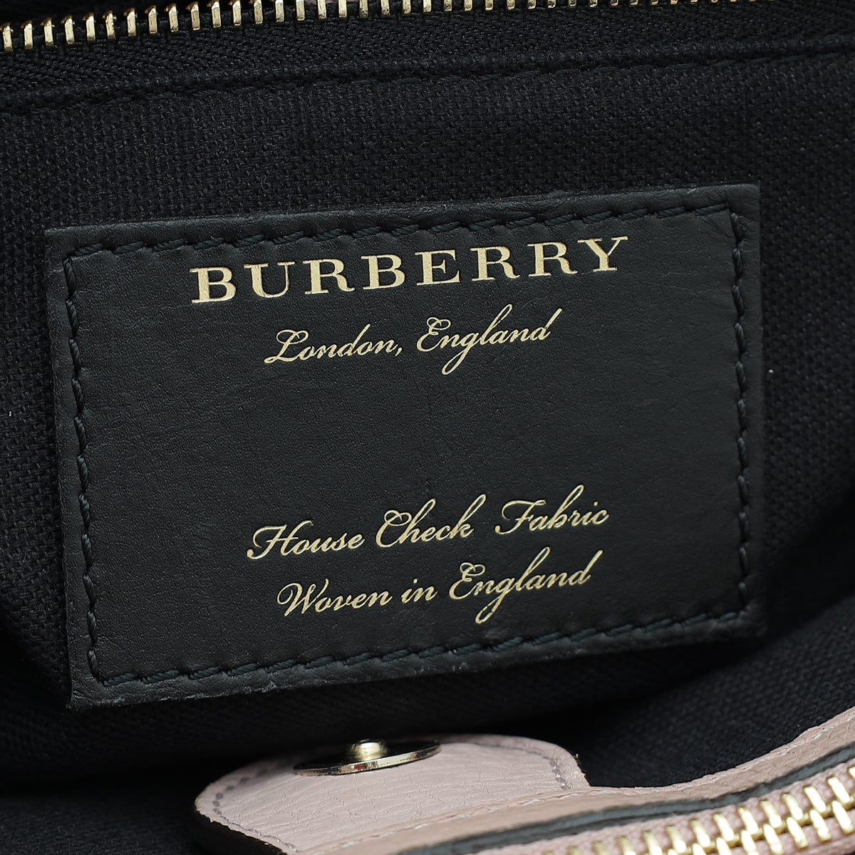 Burberry Pale Orchid Banner Tote Medium Bag