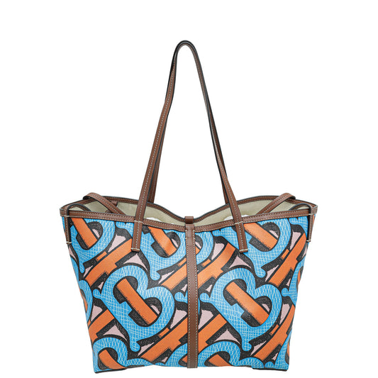 Burberry Multicolor TB Print Beach Tote Bag