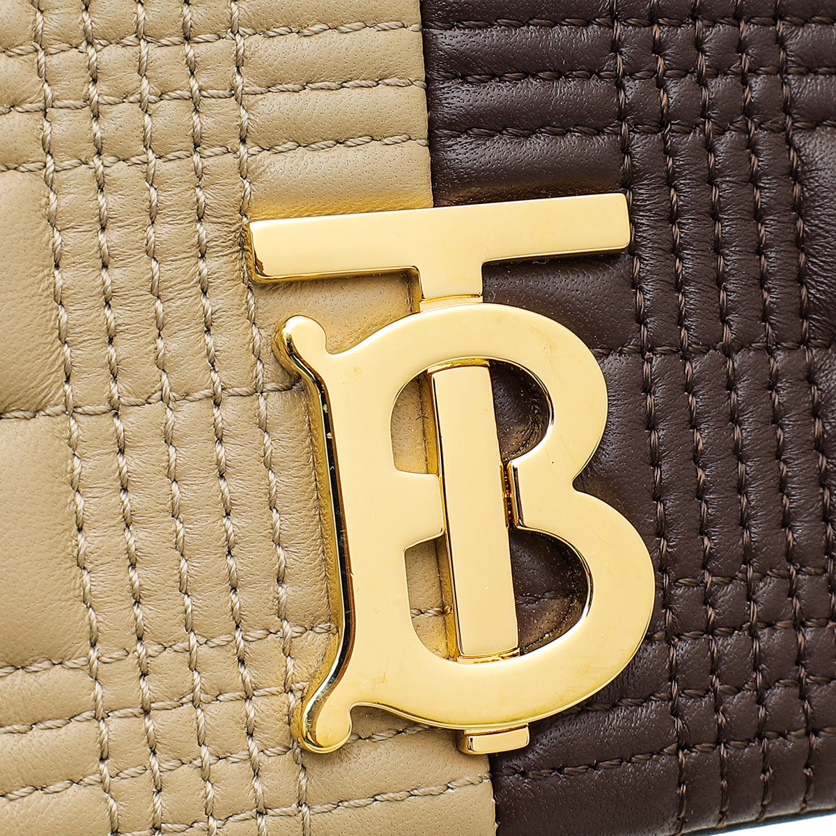 Burberry Colorblock Quilted Small Lola Chain Bag