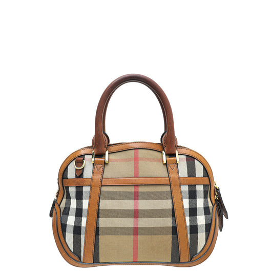 Burberry House Check Orchard Satchel Bag