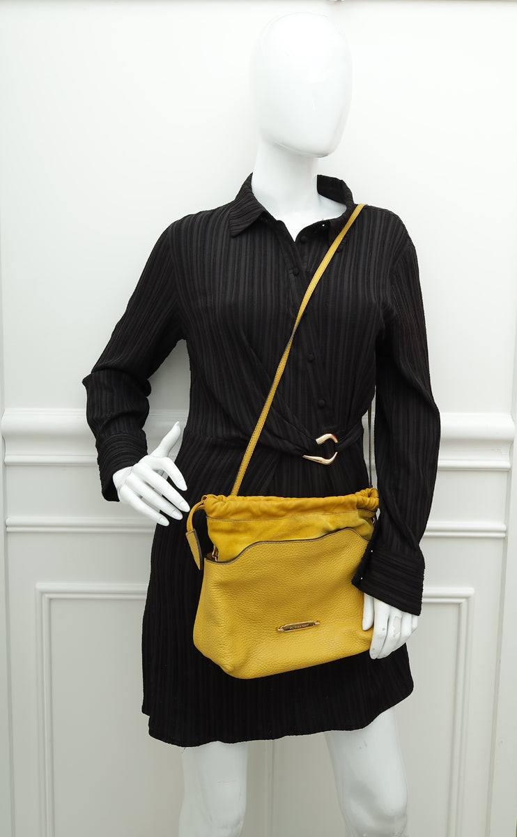 Burberry Mustard Yellow Little Crush Crossbody Bag