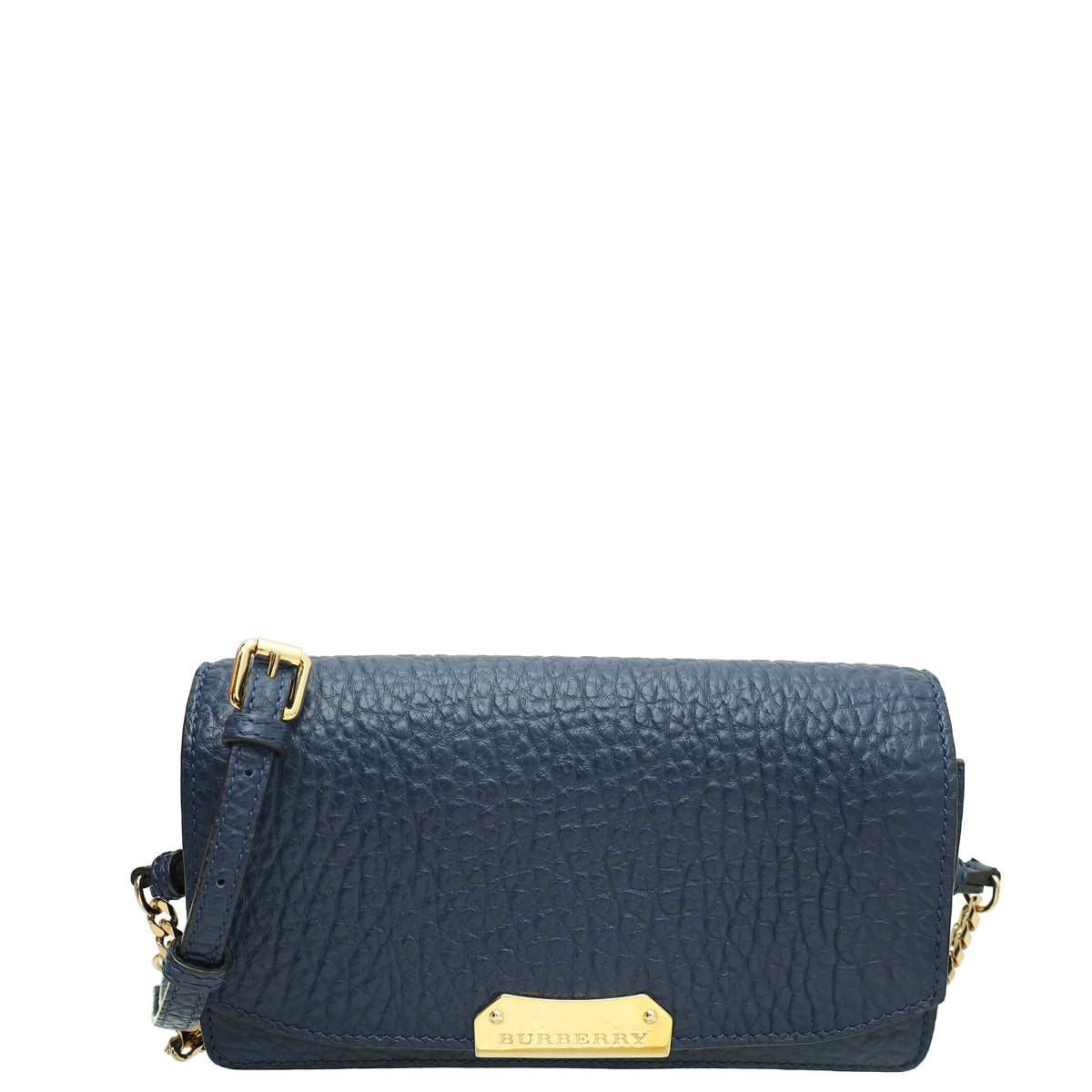 Burberry Navy Blue Madison Wallet On Chain