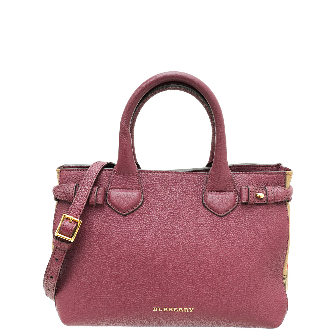 Burberry Violet Small Banner Small Tote Bag