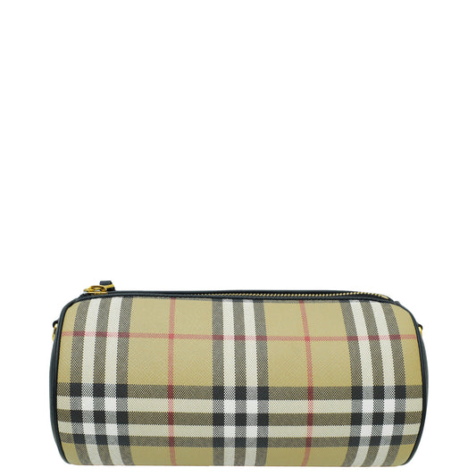 Burberry Multicolor Vintage Check Barrel Crossbody Bag