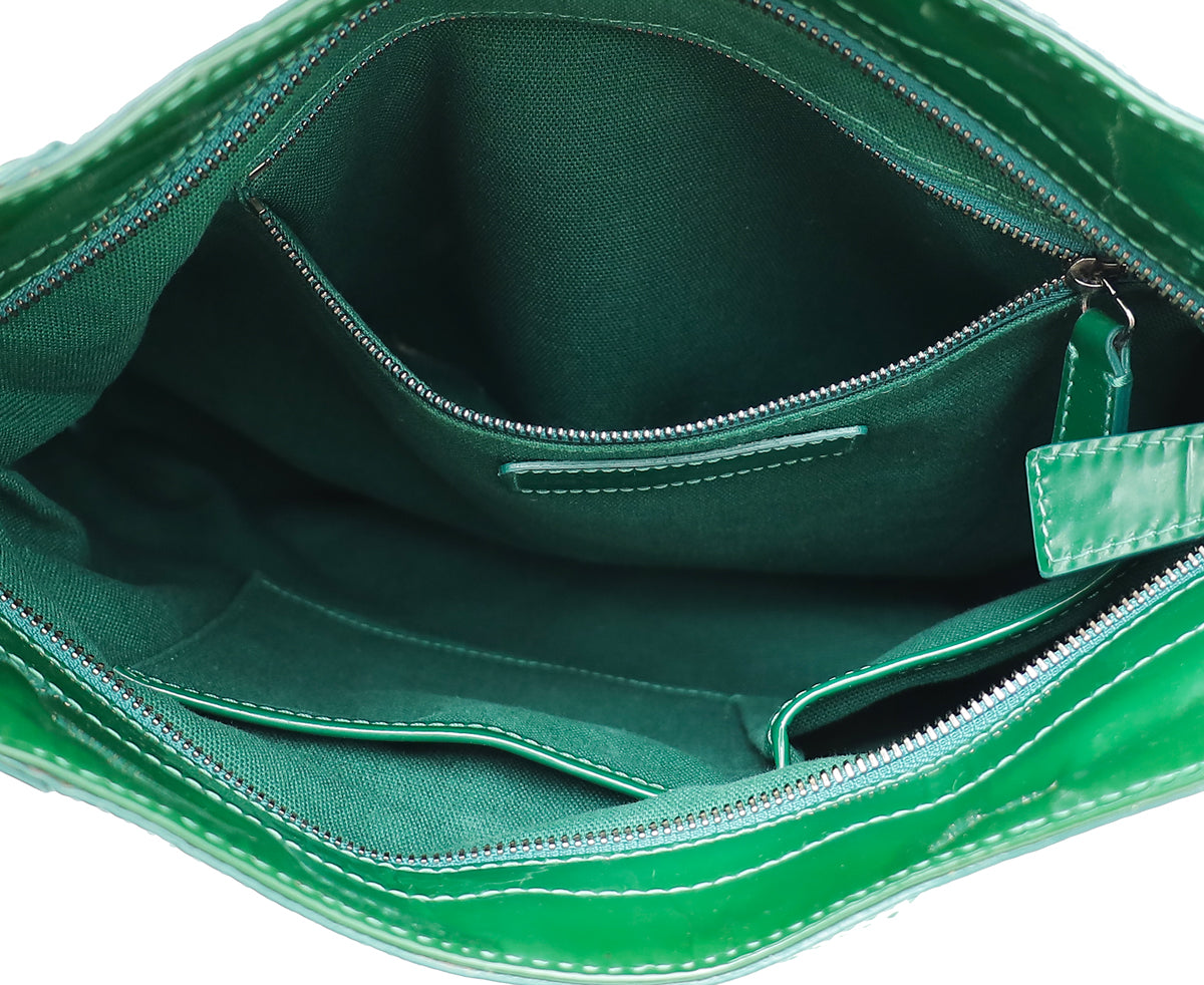 Burberry Green Novacheck Ombre Hobo Bag