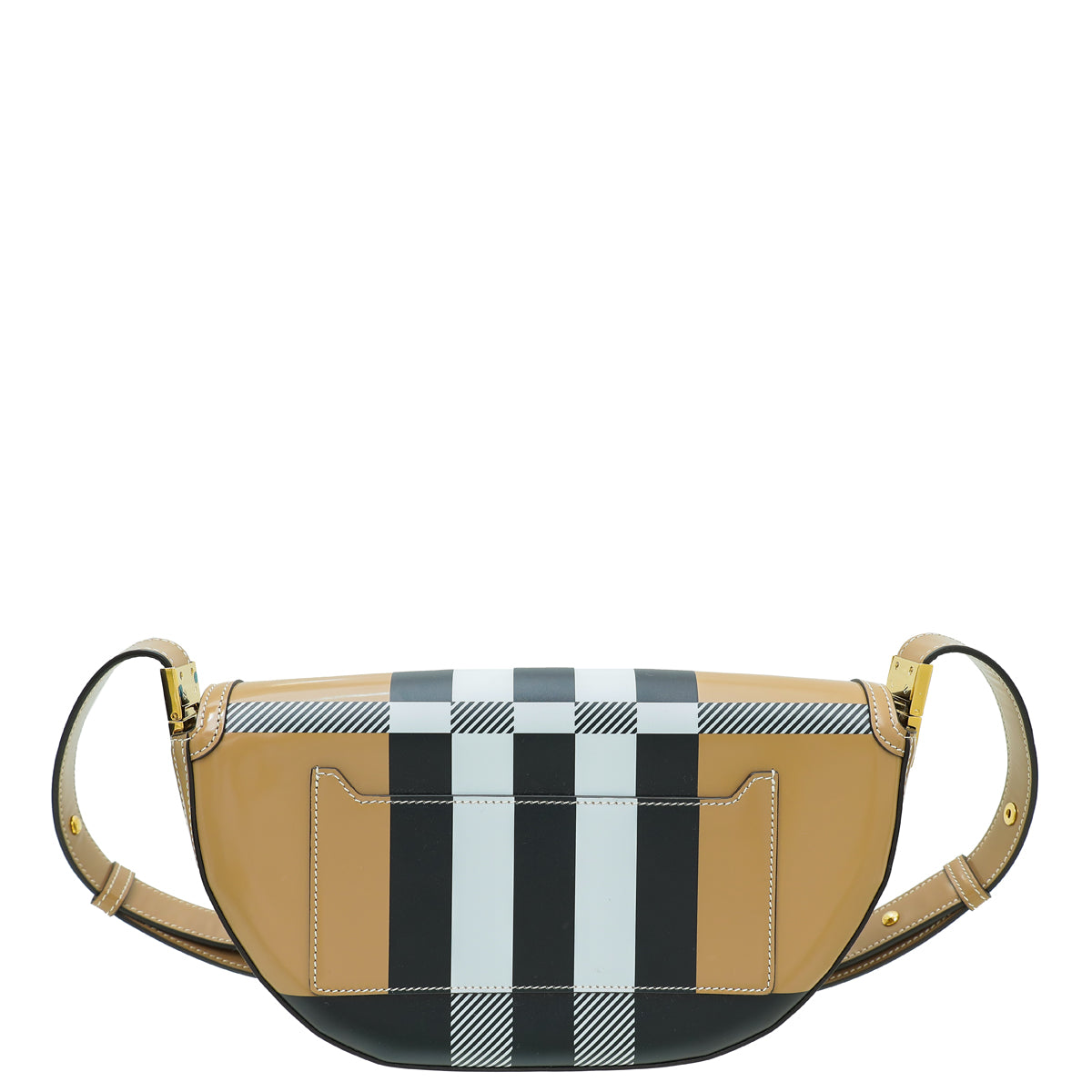 Burberry Tricolor Check Print Olympia Flap Bag