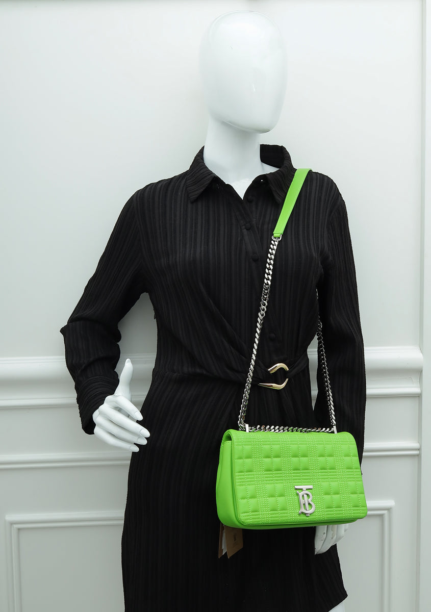 Burberry Brilliant Green Lola Small Flap Bag