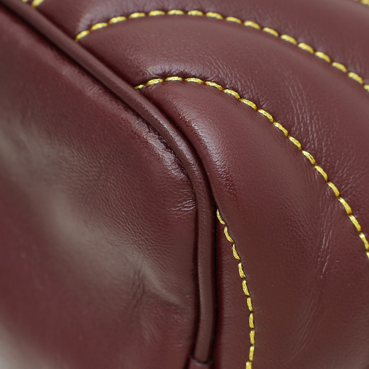 Burberry Burgundy Lola Mini Bucket Bag