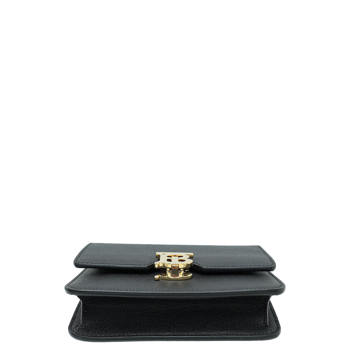 Burberry Black TB Logo Mini Flap Bag