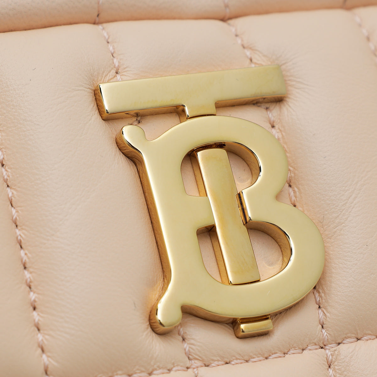 Burberry Peach Quilted Lola Camera Mini Bag