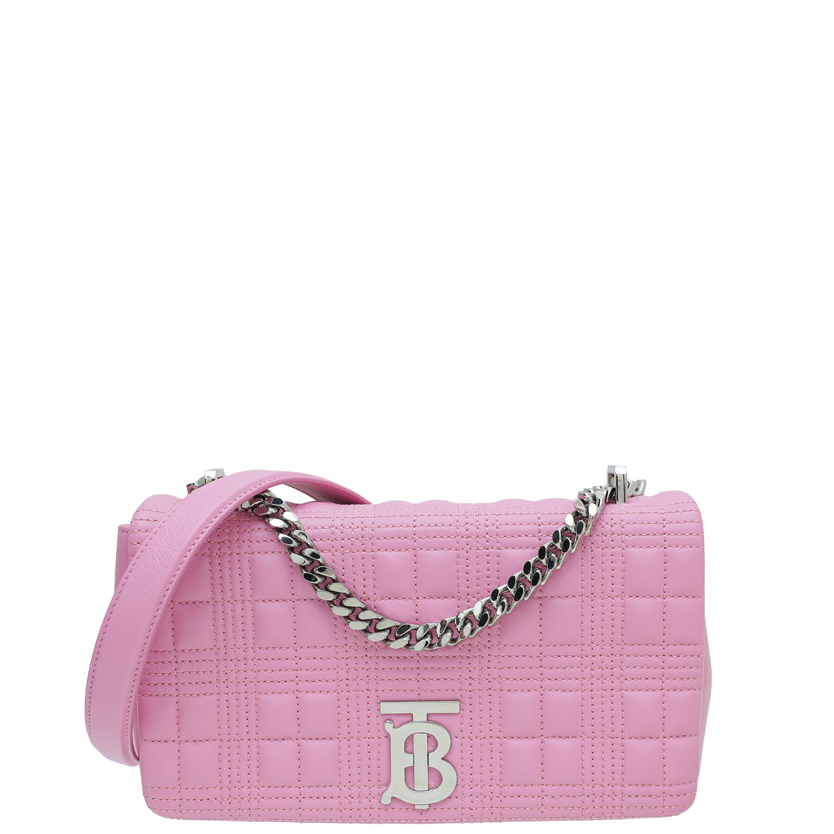 Burberry Primrose Pink Quilted Lola Camera Small Bag