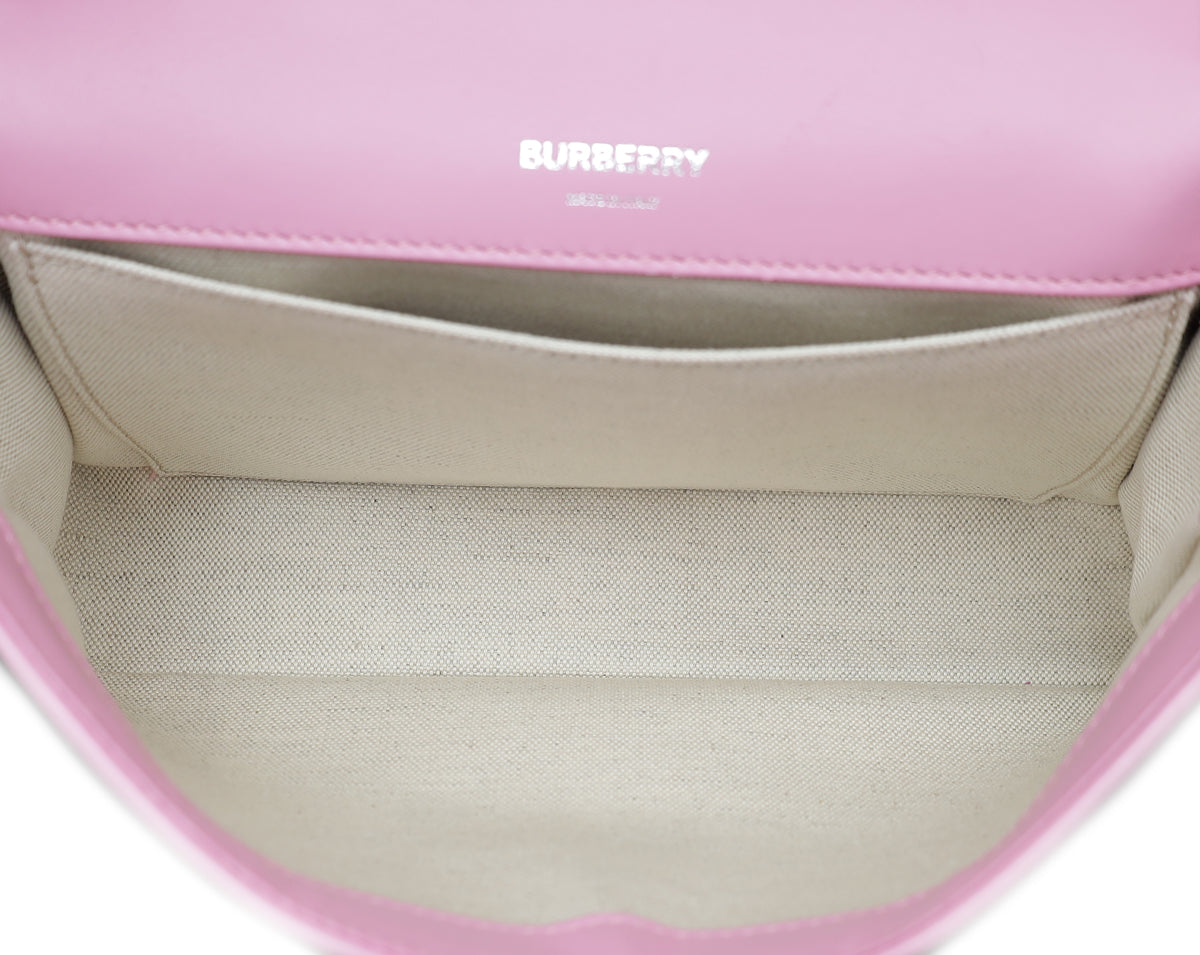 Burberry Primrose Pink Quilted Lola Camera Small Bag