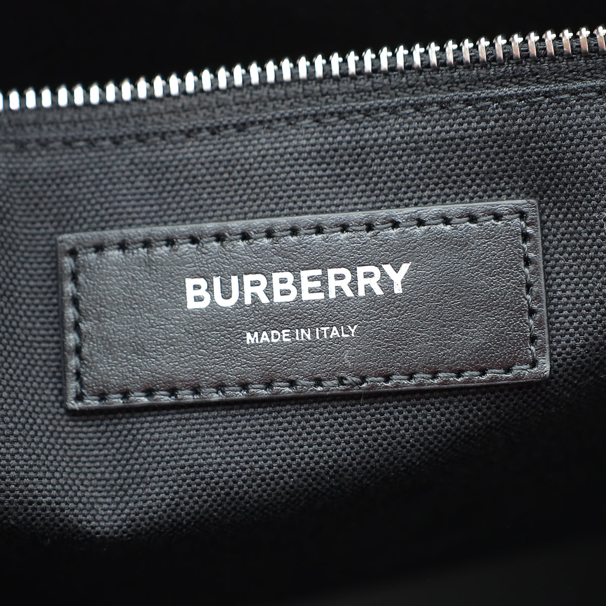 Burberry Black Embossed Check Denny Tote Bag