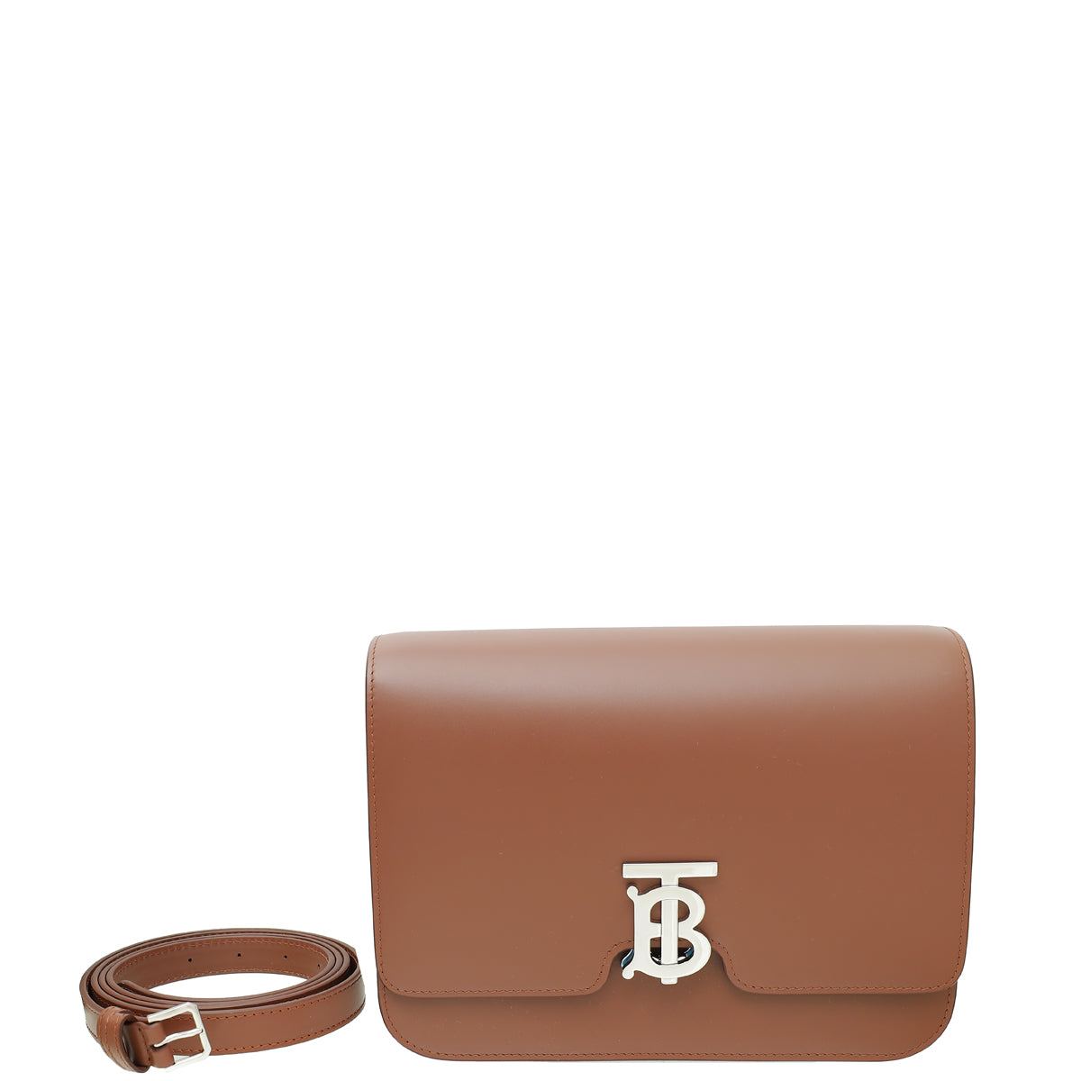 Burberry Malt Brown TB Flap Medium Bag