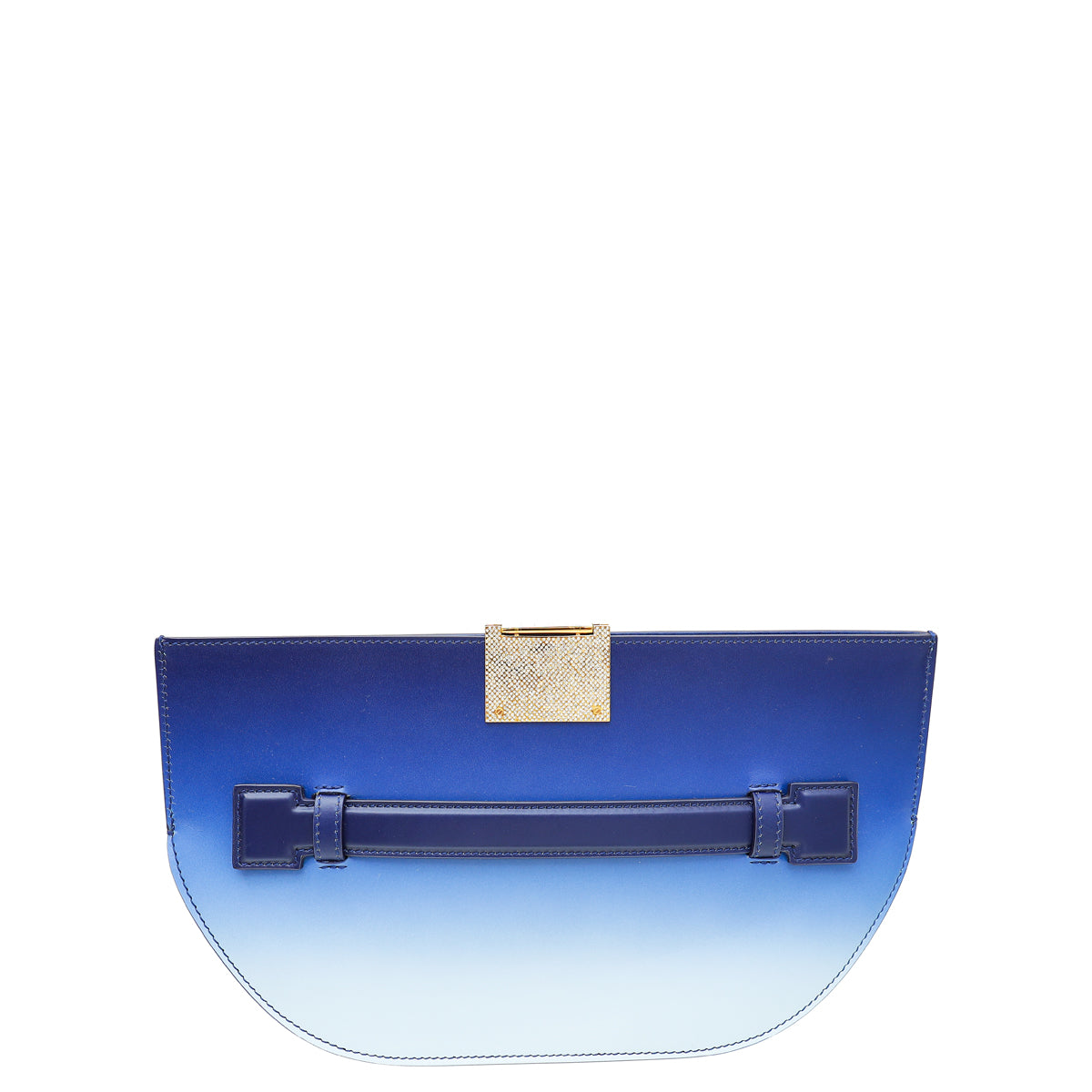 Burberry Ombre Blue Olympia Clutch W/ Crystal