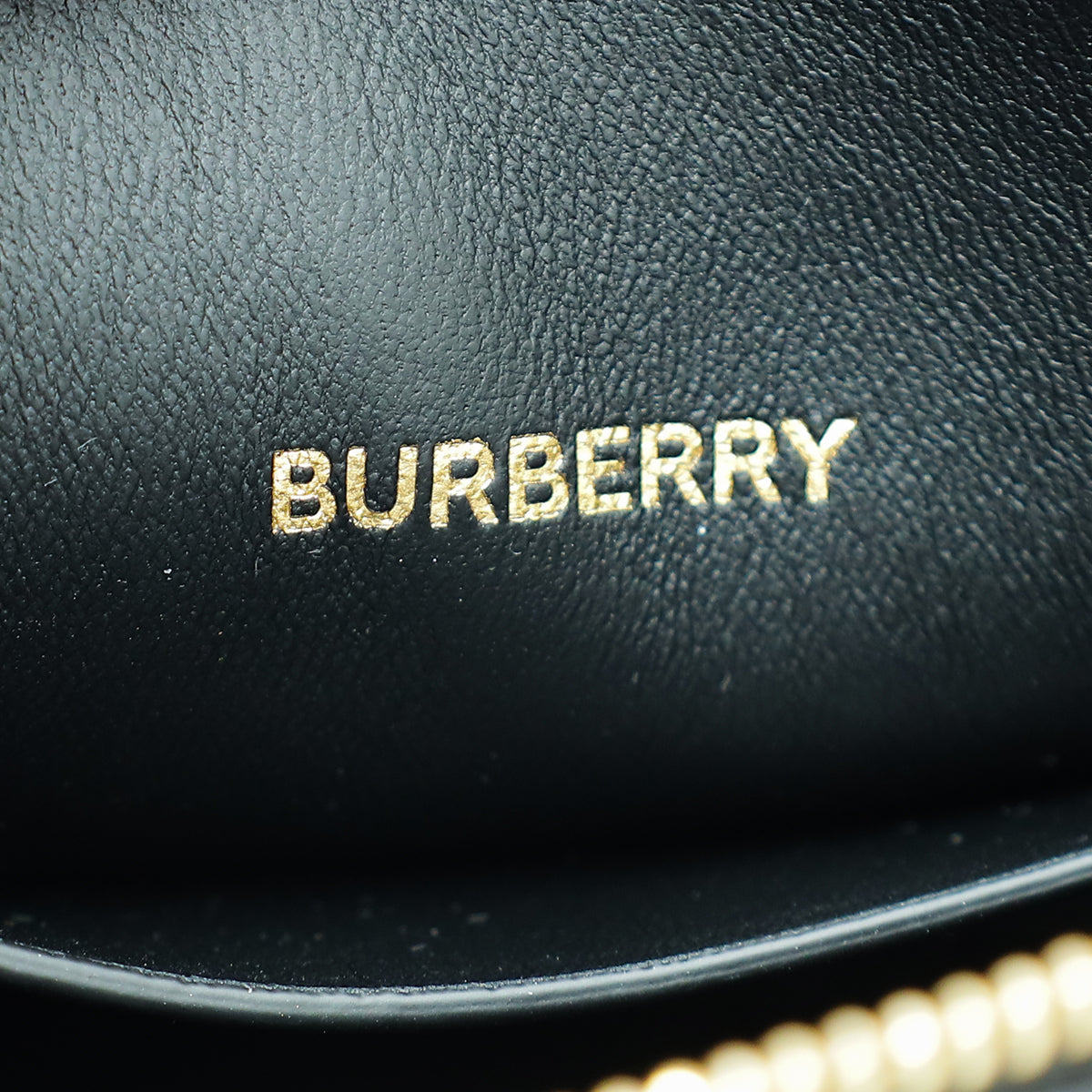 Burberry Black Mini Zip Olympia Bag