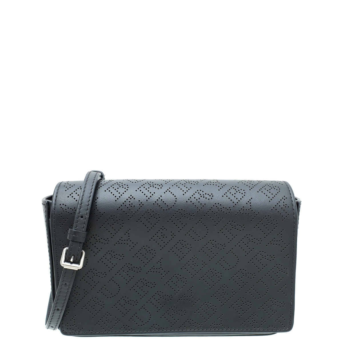 Burberry Black Perforated Hampshire Crossbody Bag