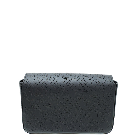 Burberry Black Perforated Hampshire Crossbody Bag