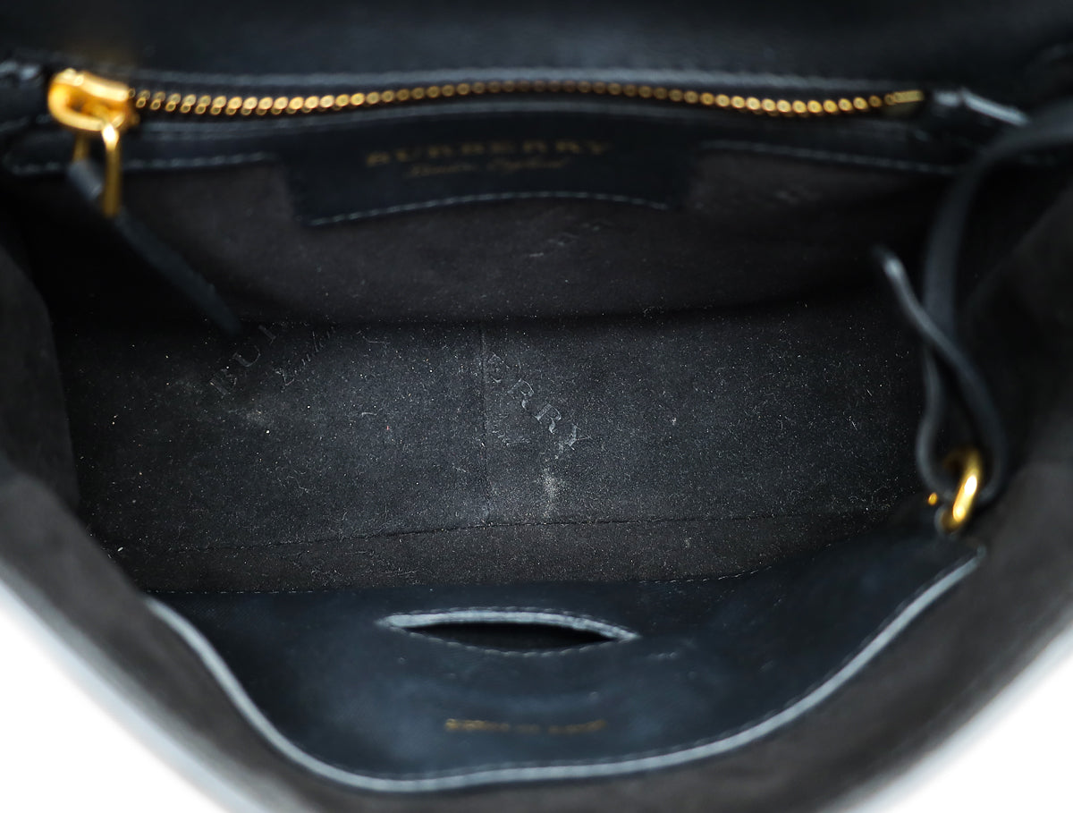 Burberry Black Trench DK88 Top Handle Small Bag