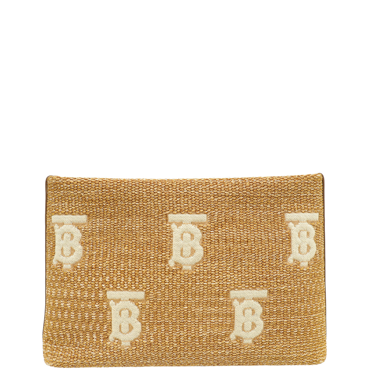 Burberry Bicolor Rafia Duncan Pouch