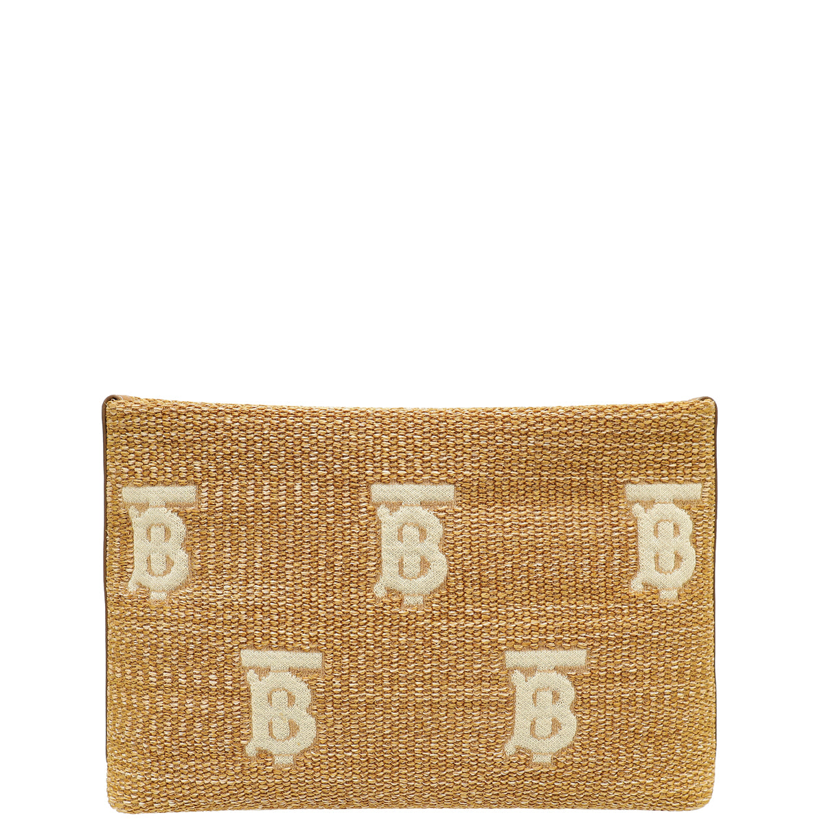 Burberry Bicolor Rafia Duncan Pouch