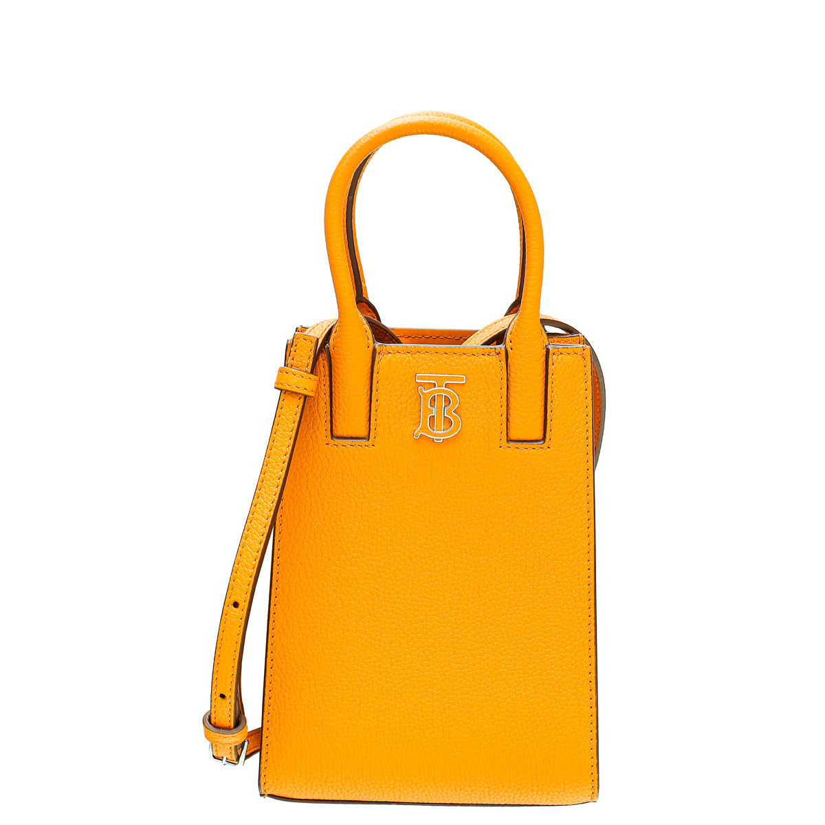 Burberry Orange TB Logo Phone Micro Bag