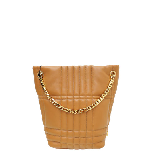 Burberry Maple Brown Lola Bucket Small Bag