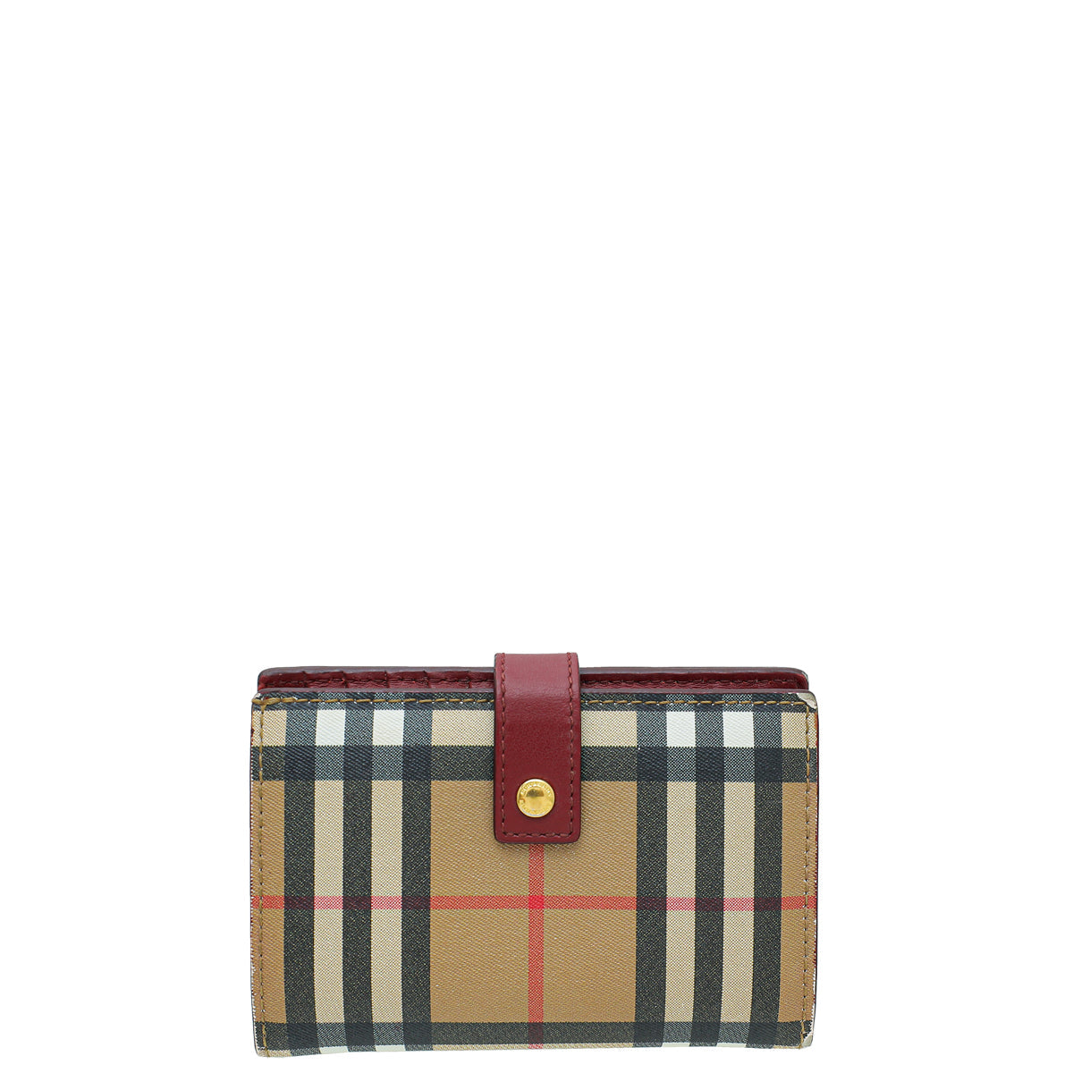 Burberry Bicolor Haymarket Check Wallet