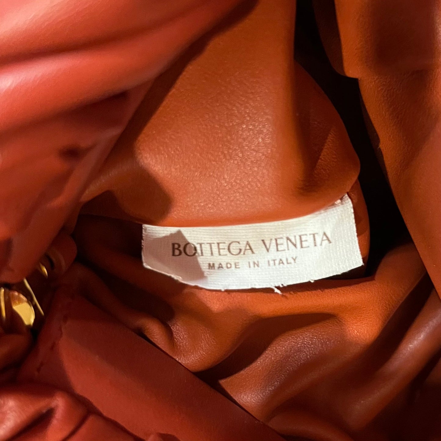 BOTTEGA VENETA The Chain Pouch Orange