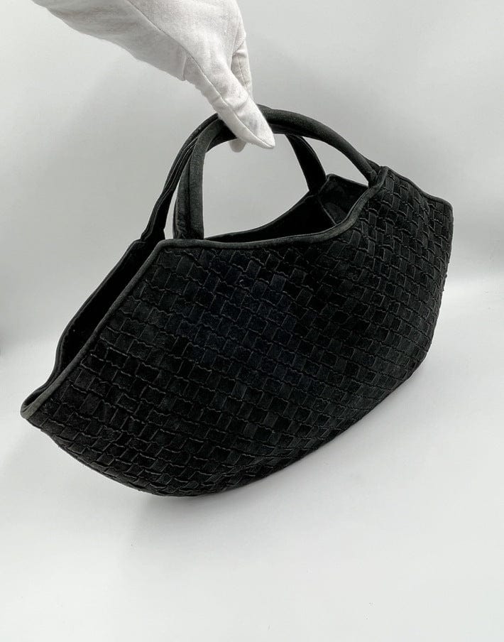 Bottega Veneta Intrecciato suede tote