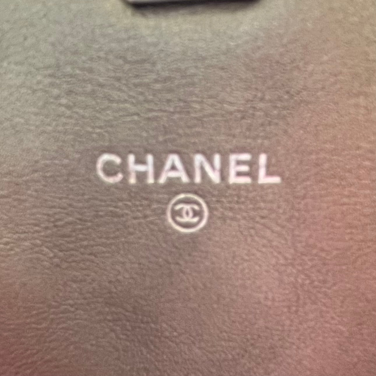 Chanel Gray Leather Coco Mail Clutch