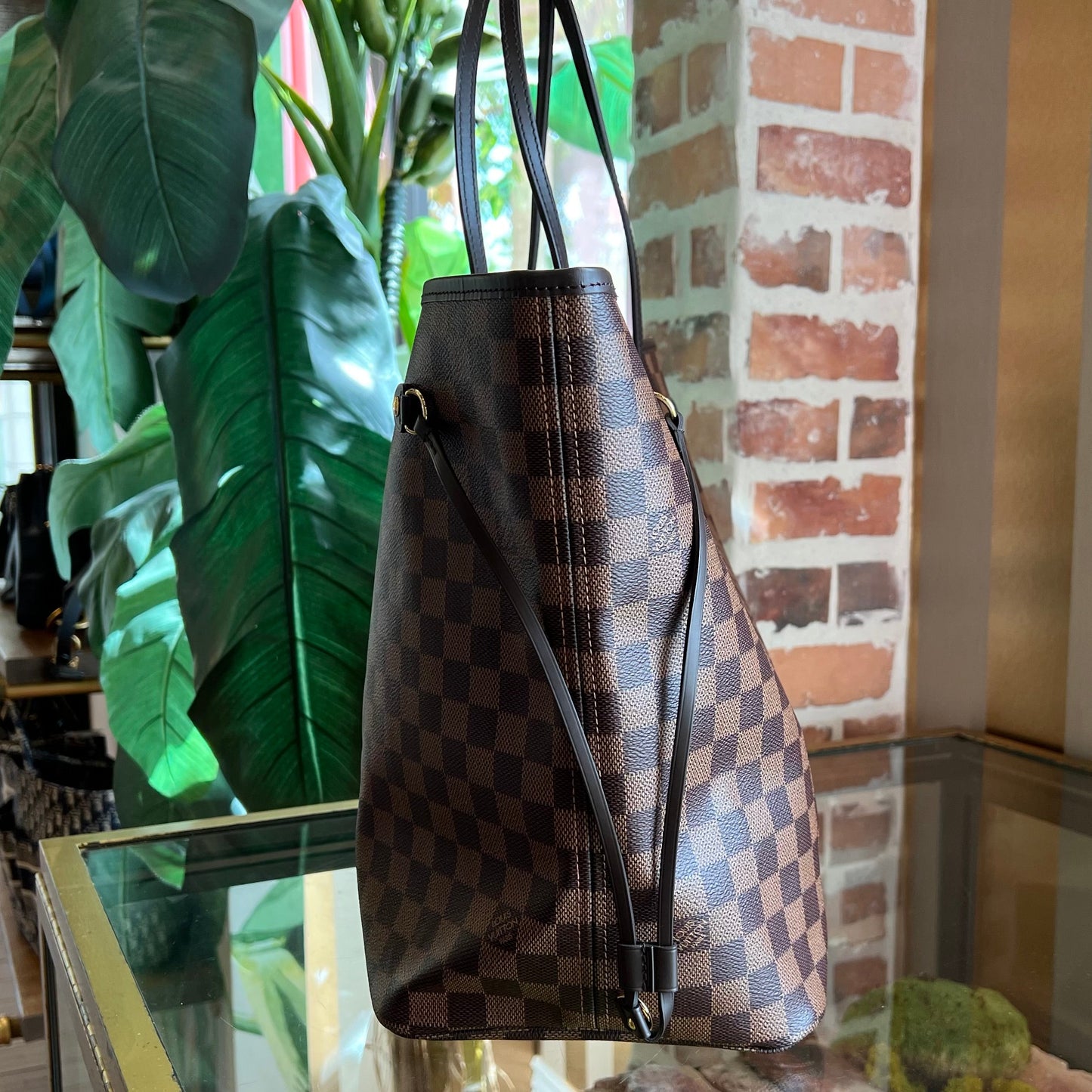 LOUIS VUITTON Neverfull GM Damier Ebene Tote Bag