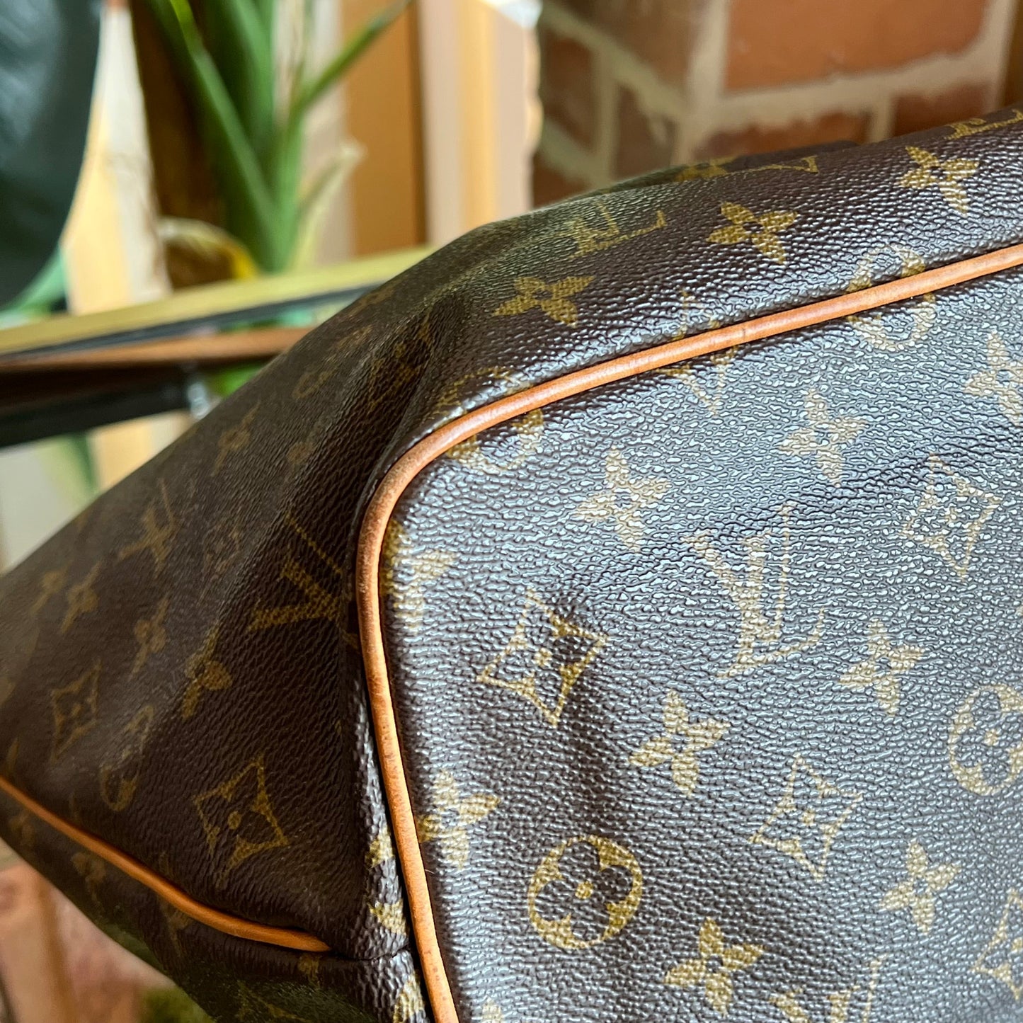 LOUIS VUITTON Palermo PM Brown Monogram Canvas Two-Way Tote Bag