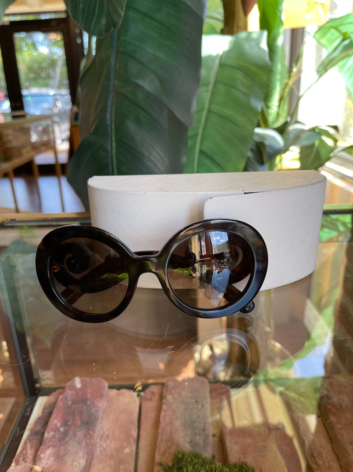 Prada Spr27n Baroque Swirl Sunglasses